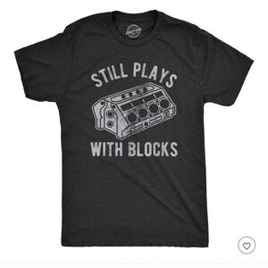 Crazy Dog T-Shirts Still Plays With Blocks Tee